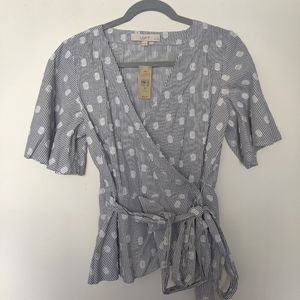 Loft Petite Small wrap top